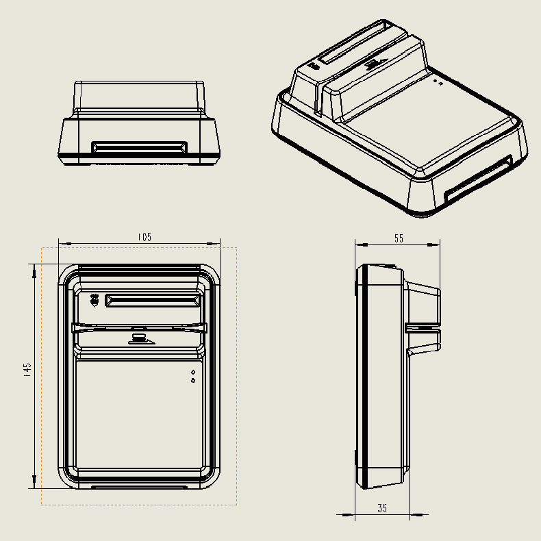 HDOS 華大HD-100智能卡讀寫器 社保卡讀卡器 醫(yī)保卡讀卡器 IC卡讀寫機 磁條卡身份證讀卡器 （4合1）醫(yī)保卡、磁條卡、就診卡、密碼鍵盤