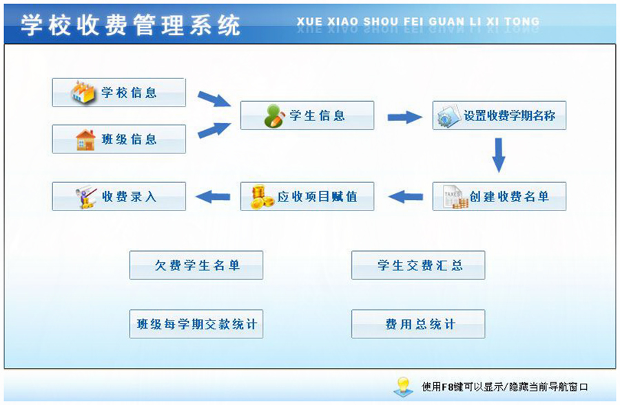 學校收費軟件定制